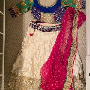 Bollywood Indian silk Chaniya choli!